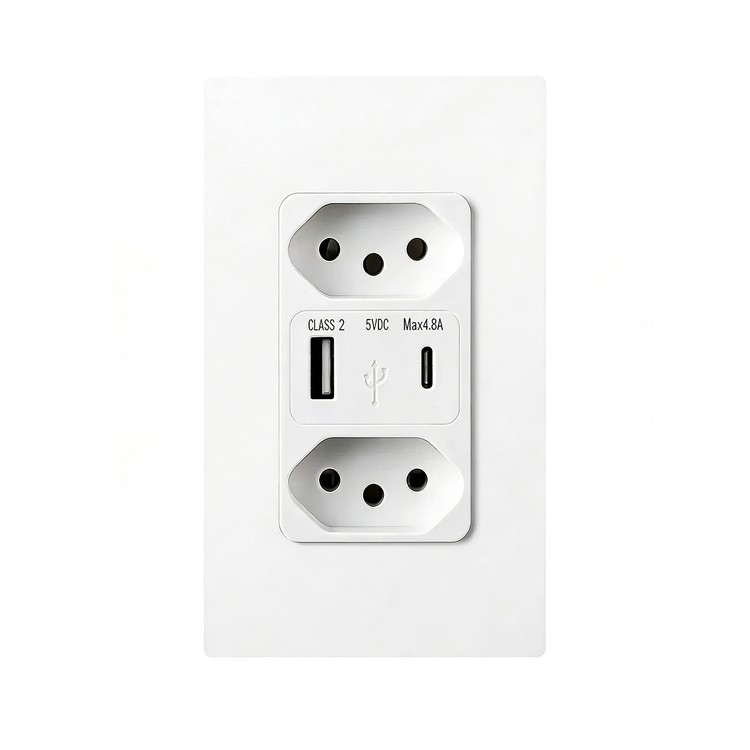 Double Brazilian Standard Wall Outlets