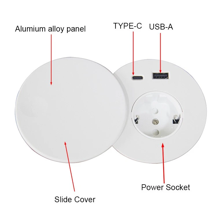Grommet Desk Socket With Wireless Charger high quality