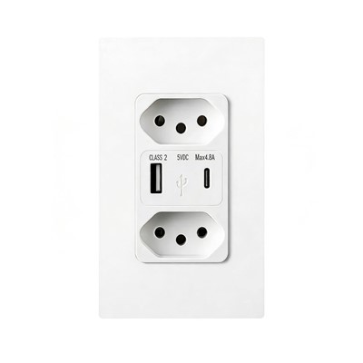 Double Brazilian Standard Wall Outlets